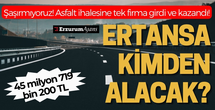 Büyükşehir ERTANSA'dan asfalt alacak! ERTANSA asfaltı kimden alacak?