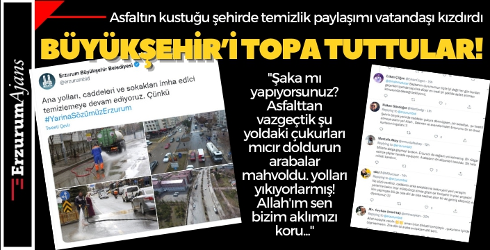 Büyükşehir'in paylaşımı vatandaşı kızdırdı. Zehir zemberek yorumlar!