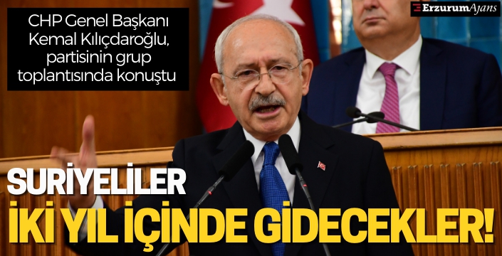 CHP Genel Başkanı Kılıçdaroğlu, Grup Toplantısında konuştu