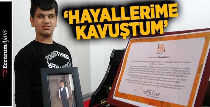 Cumhurbaşkanı Erdoğan, Bager'e piyano gönderdi