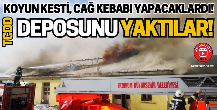 Depo ortasında asılan koyun şaşkına çevirdi