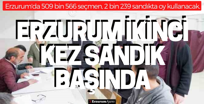 Erzurum, Cumhurbaşkanlığı seçimi için sandığa gitti