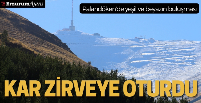 Erzurum'da yüksek kesimler beyaza büründü