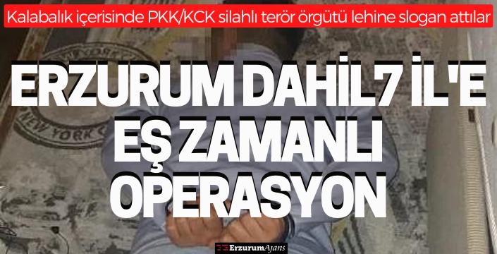 Erzurum dahil 7 ilde PKK/KCK operasyonu; 17 gözaltı