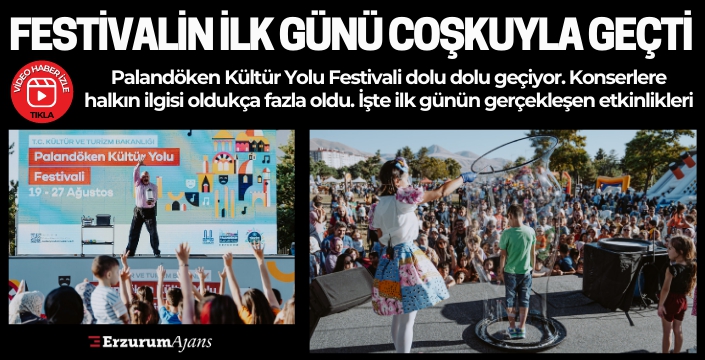 Erzurum'daki festivalden renkli görüntüler