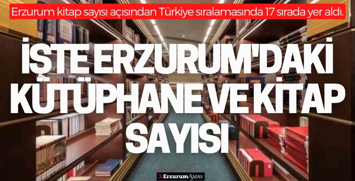 Erzurum halk kütüphanelerinde 382 bin kitap var