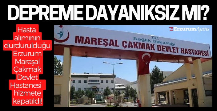 Erzurum Mareşal Çakmak Devlet Hastanesi yıkılıyor 