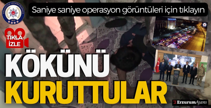 Erzurum polisi operasyondaydı, işte nefes kesen görüntüler