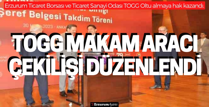 Erzurum'un 2 Adet TOGG'u oldu