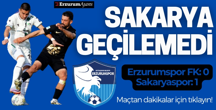 Erzurumspor FK: 0 - Sakaryaspor: 1