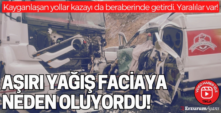 Dolu yağışı kazaya neden oldu: 3 yaralı