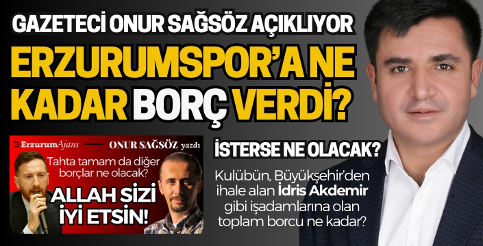 Gazeteci Onur Sağsöz yazdı: Verdiklerini isterlerse ne olacak? 