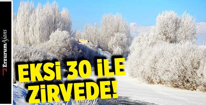 Göle buz kesti: - 30