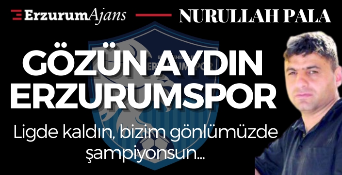 Gözün aydın Erzurumspor! 