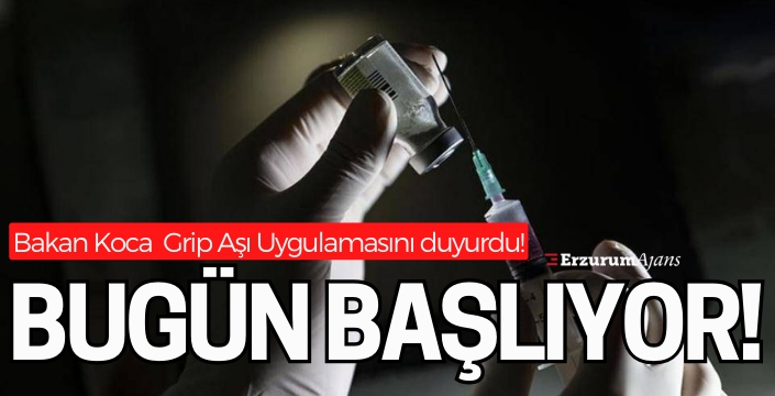 Grip aşısı uygulaması başlıyor!