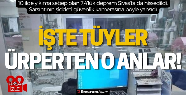 Güvenlik kamerasına yansıyan o anlar tüyler ürpertti