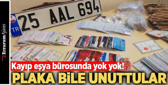 Hastanede unutulan eşyalar dikkat çekti 