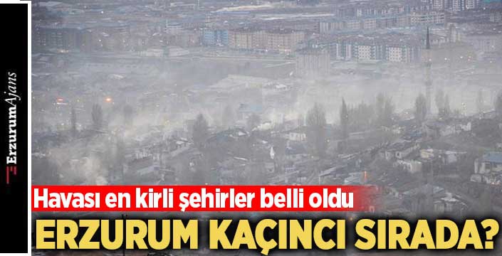 Hava kirliliği raporu açıklandı