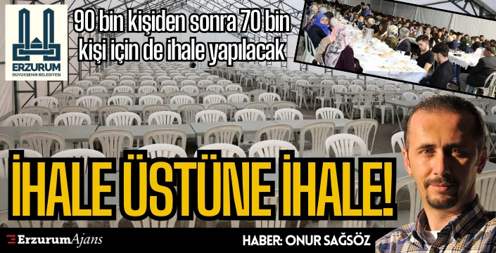 İftar yemekleri, iştirak şirketi Kültür A.Ş.'den!