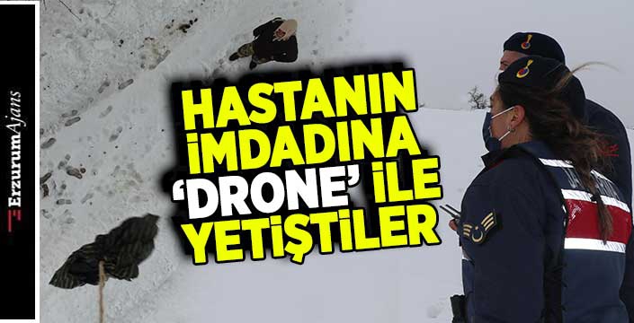 İlaçları drone ile gönderdiler