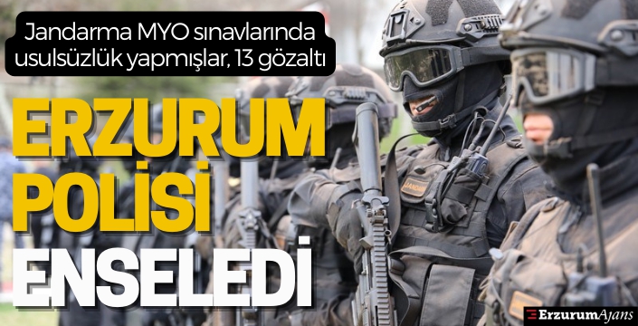 Jandarma sınavında usulsüzlük yapmışlar!