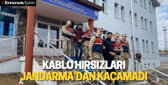 Kablo hırsızları Jandarma'dan kaçamadı