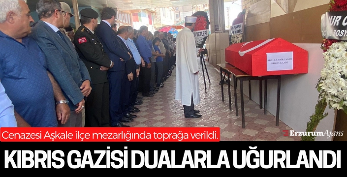 Kıbrıs gazisi son yolculuğuna uğurlandı