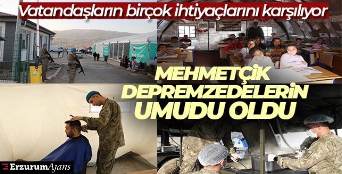 Mehmetçik depremzedelerin umudu oldu