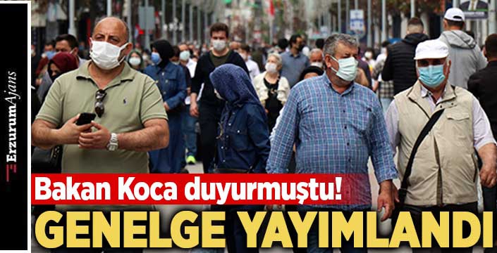 Merakla beklenen maske genelgesi yayımlandı 