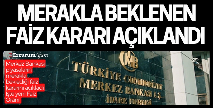 Merkez Bankası faiz kararını açıkladı!