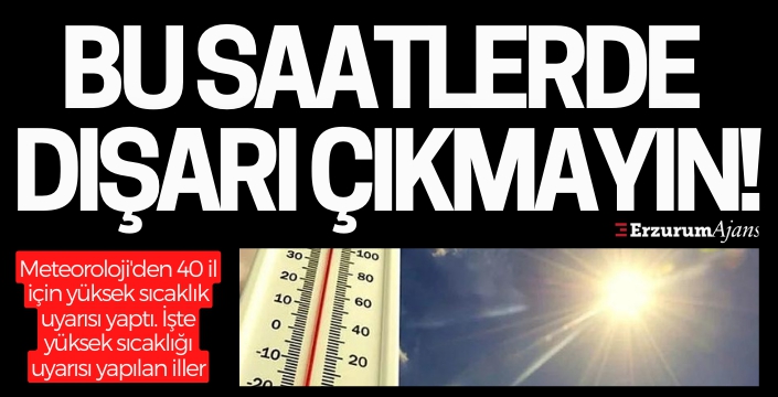 Meteoroloji uyardı! Dışarı çıkmayın!