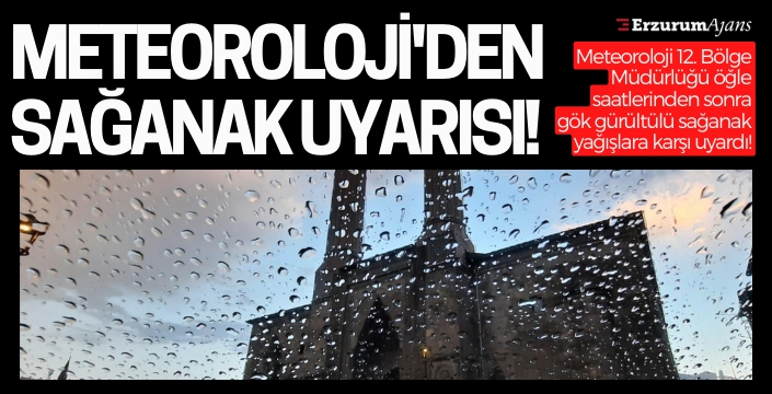 Meteorolojiden yağış uyarısı