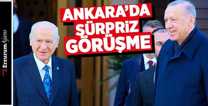 MHP Lideri Bahçeli, Erdoğan'la görüştü 