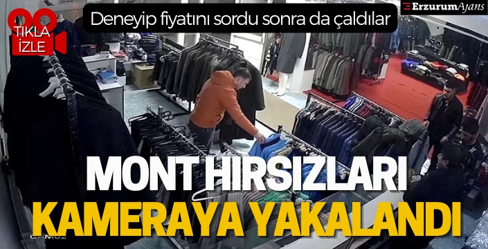 Mont hırsızları kameraya yakalandı!