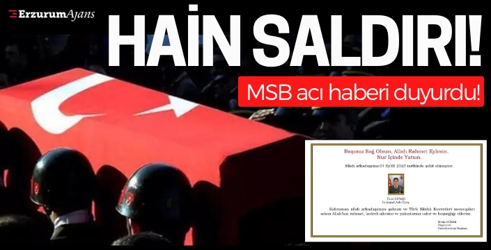 MSB acı haberi duyurdu!