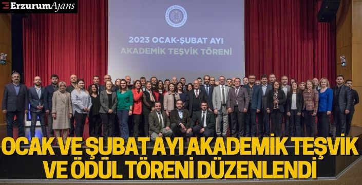 Ocak ve Şubat ayı akademik teşvik ve ödül töreni düzenlendi