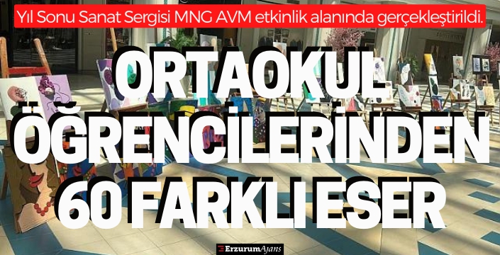 Öğrencilerden yıl sonu sergisi
