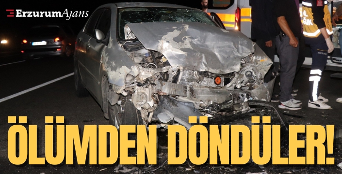 Oltu'da kaza: 4 yaralı