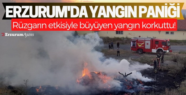 Ot yangını korkuttu