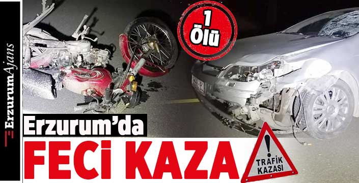 Otomobil ile motosiklet çarpıştı: 1 ölü