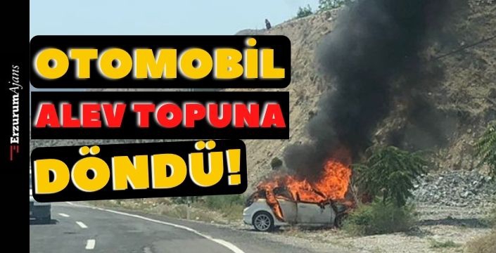 Otomobil sürücüsü son anda kurtuldu!