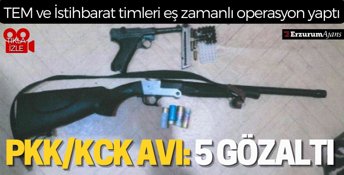 Özel Harekat timleriyle eş zamanlı operasyon yapıldı