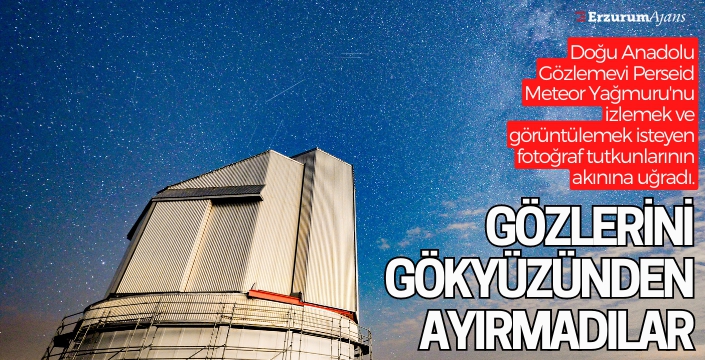 Palandöken'in zirvesinde meteor geçidi