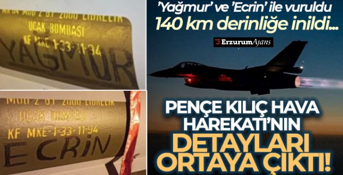 Pençe Kılıç Hava Harekatı'nın detayları ortaya çıktı!