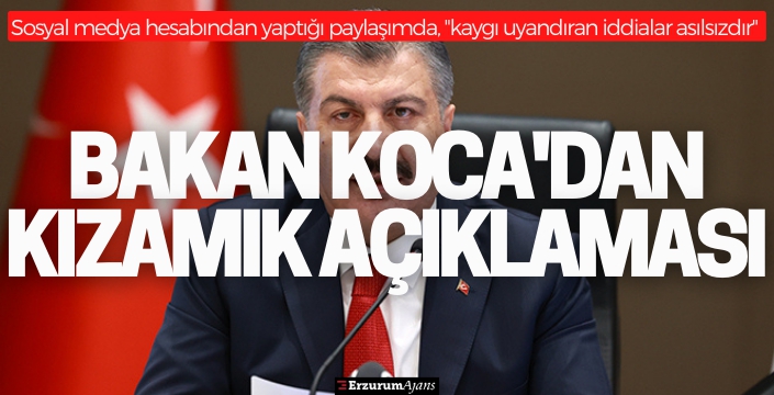 Sağlık Bakanı Koca: 'Kaygı uyandıran 'kızamığa bağlı ölüm' iddiaları asılsızdır'