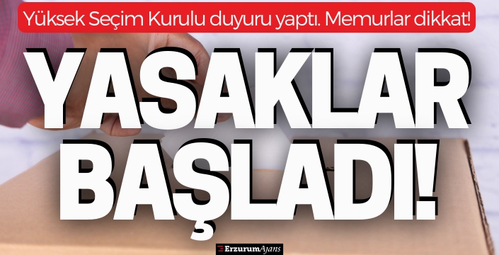 Seçim yasakları ve propaganda serbestliği başladı