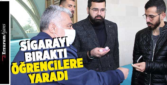 Sigarayı bıraktı, 4 yılda topladığı parayı öğrencilere harcadı