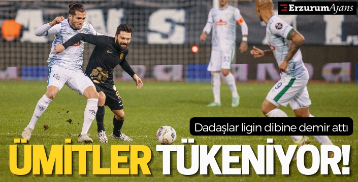 Spor Toto 1. Lig: Çaykur Rizespor: 3 - Erzurumspor FK: 1