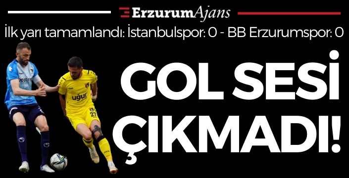 Spor Toto 1. Lig: İstanbulspor: 0 - BB Erzurumspor: 0 (İLK YARI SONUCU) 