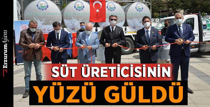 Süt üreticisinin yüzü güldü